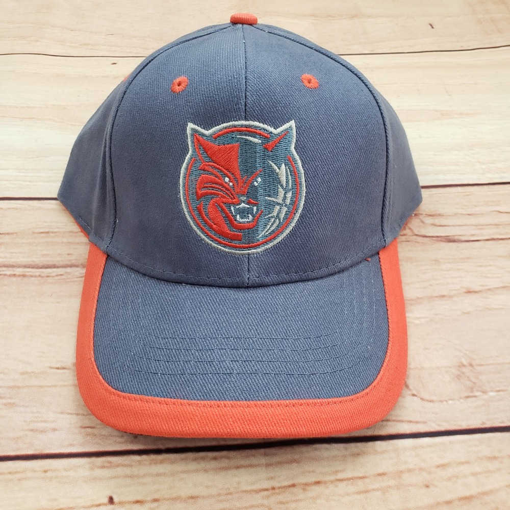 Charlotte Bobcats Hat Cap Gray Orange‎ Strap Back Adjustable Mens NBA Basketball